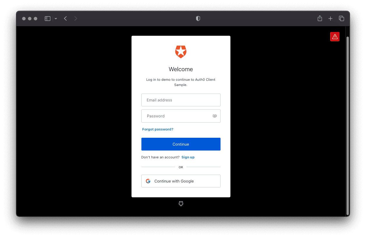 New Auth0 Universal Login Experience Form