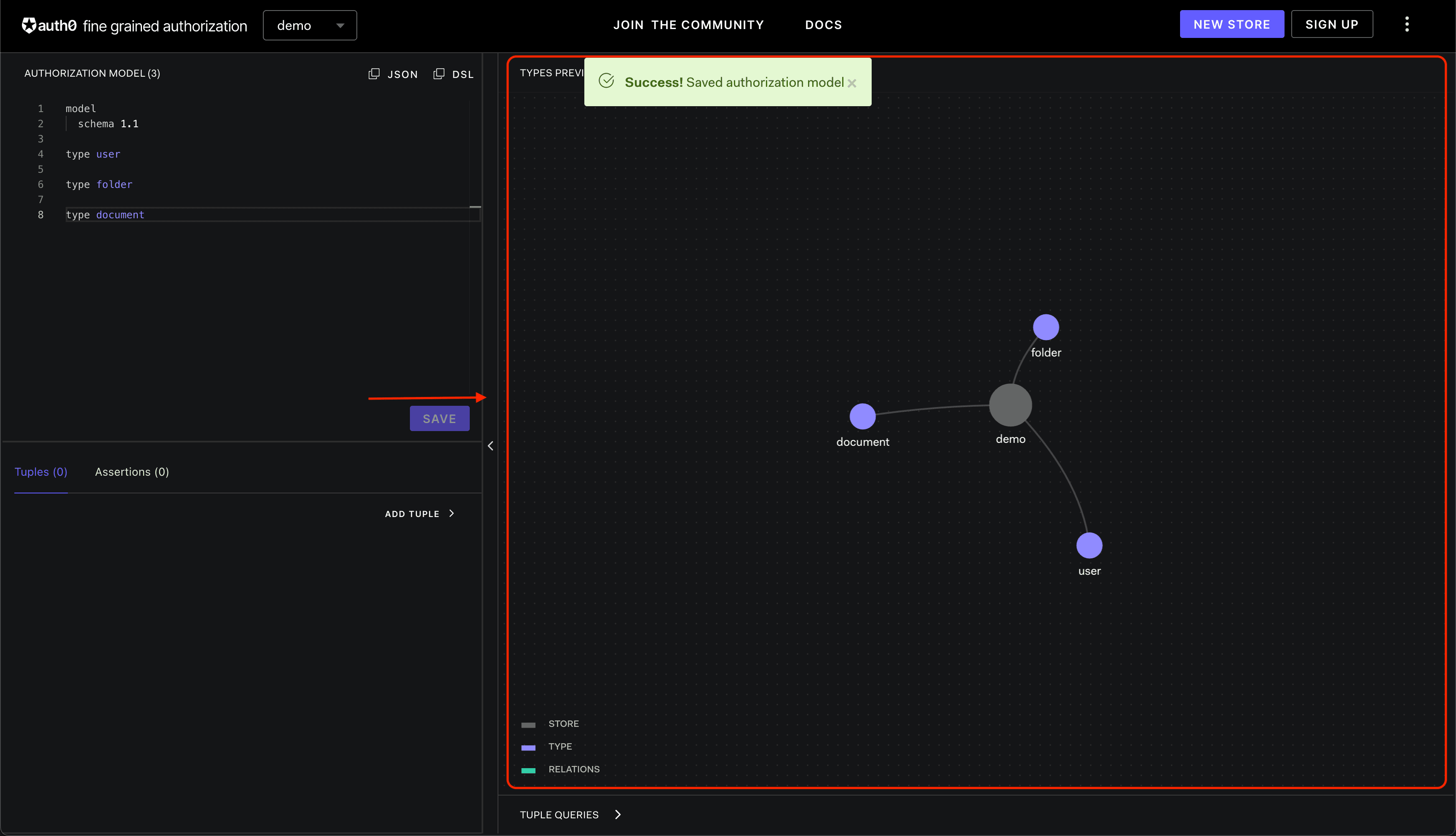 Image showing the FGA Playground type preview
